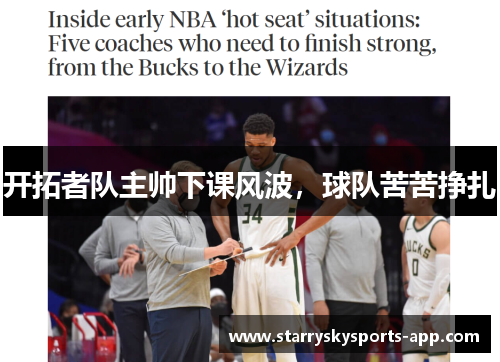 开拓者队主帅下课风波，球队苦苦挣扎